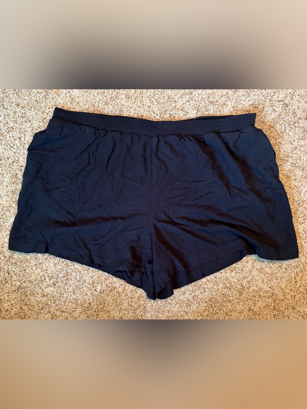 EVRI Womens Shorts Black Size 1X Challis Short 100% Rayon Mineral